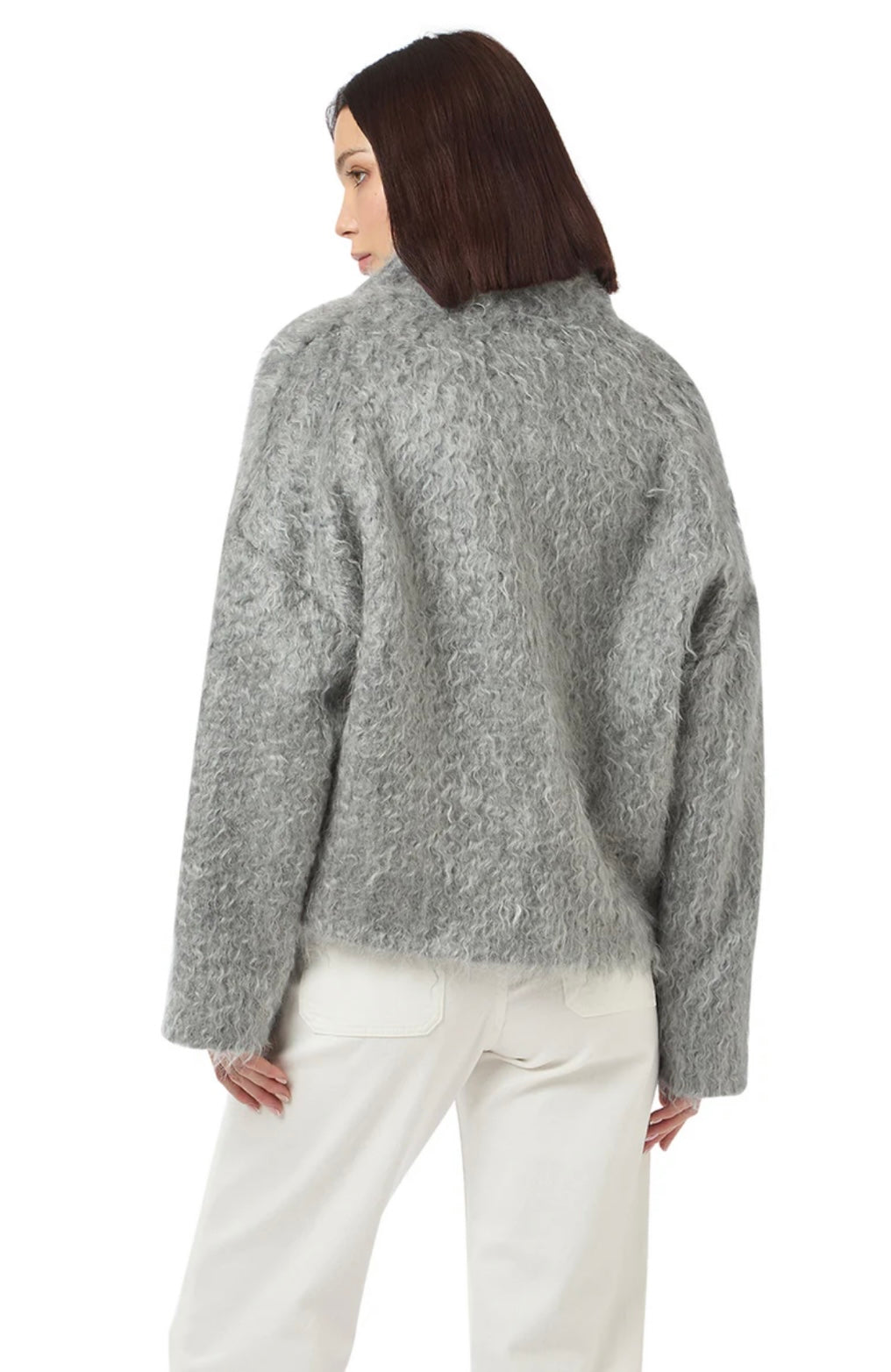Cappotto doppiopetto corto Mohair donna Eleventy