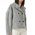 Cappotto doppiopetto corto Mohair donna Eleventy
