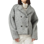 Cappotto doppiopetto corto Mohair donna Eleventy