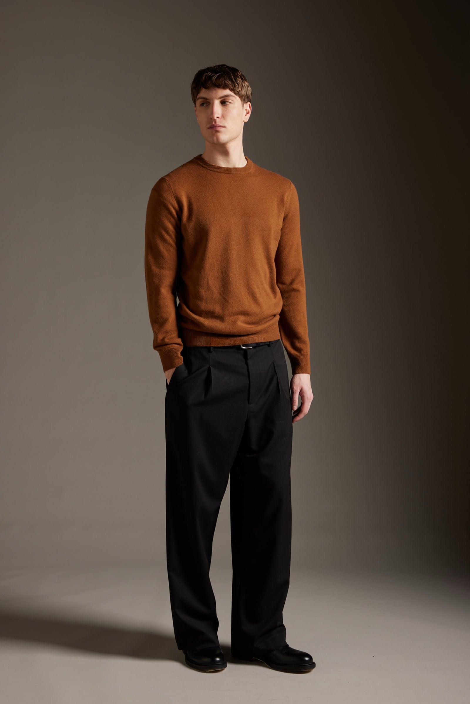 Maglia Girocollo in Lana e Cashmere uomo Kangra