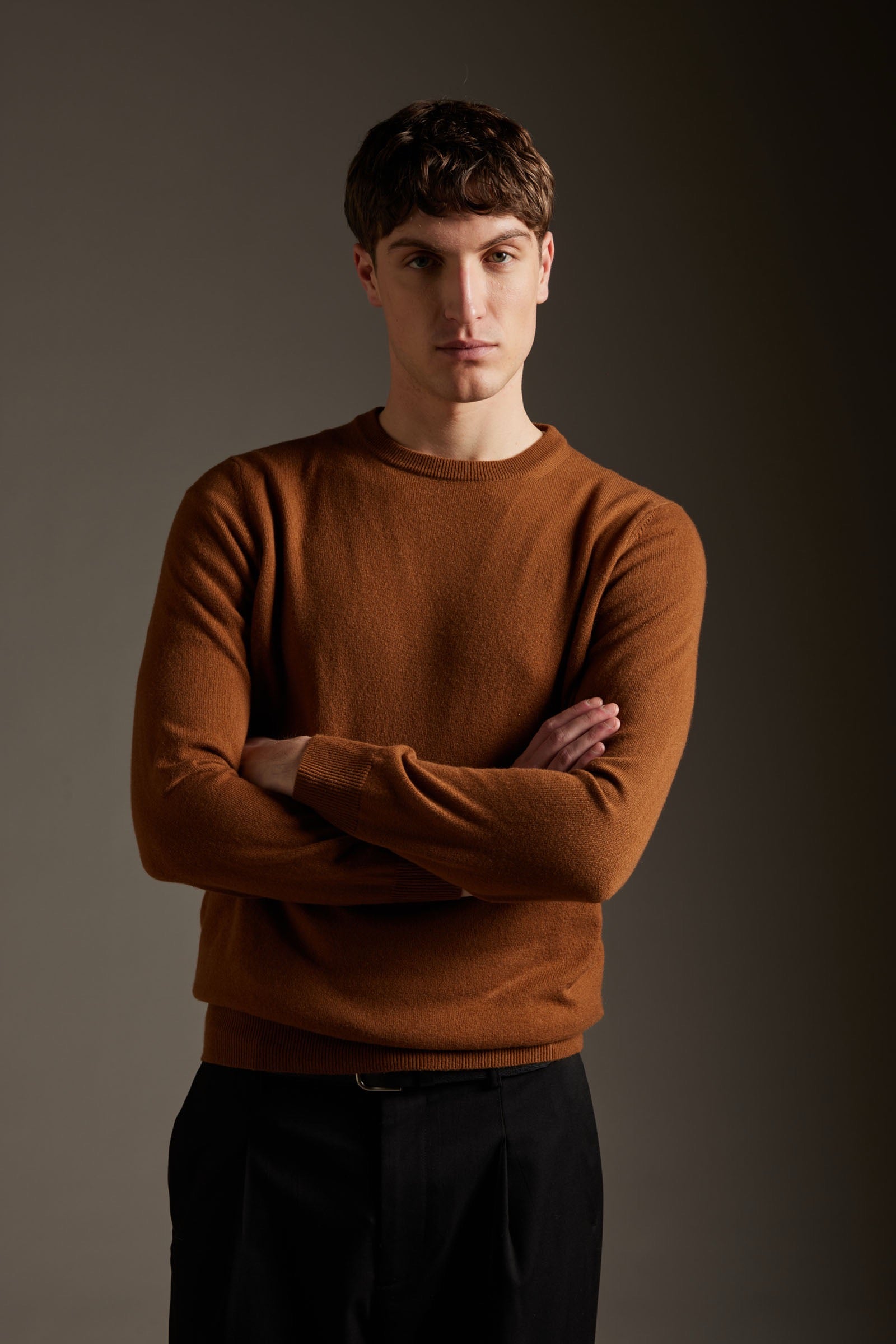 Maglia Girocollo in Lana e Cashmere uomo Kangra