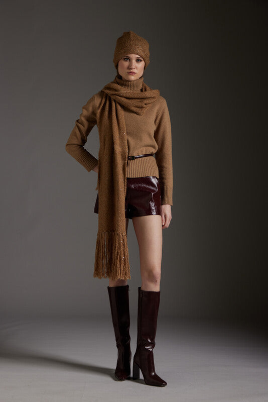 Dolcevita donna Kangra con dettagli a coste