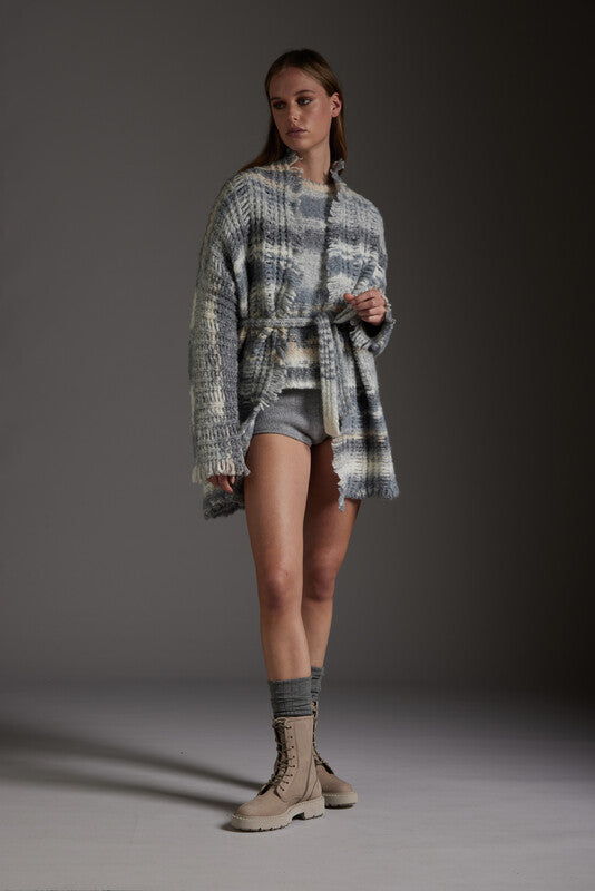 Cardigan con cintura donna Kangra